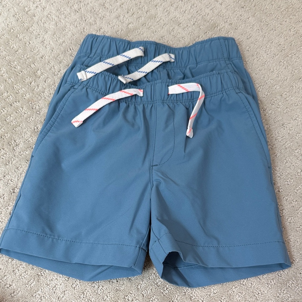J. Crew Dusty Blue Elastic-Waist Kids Shorts